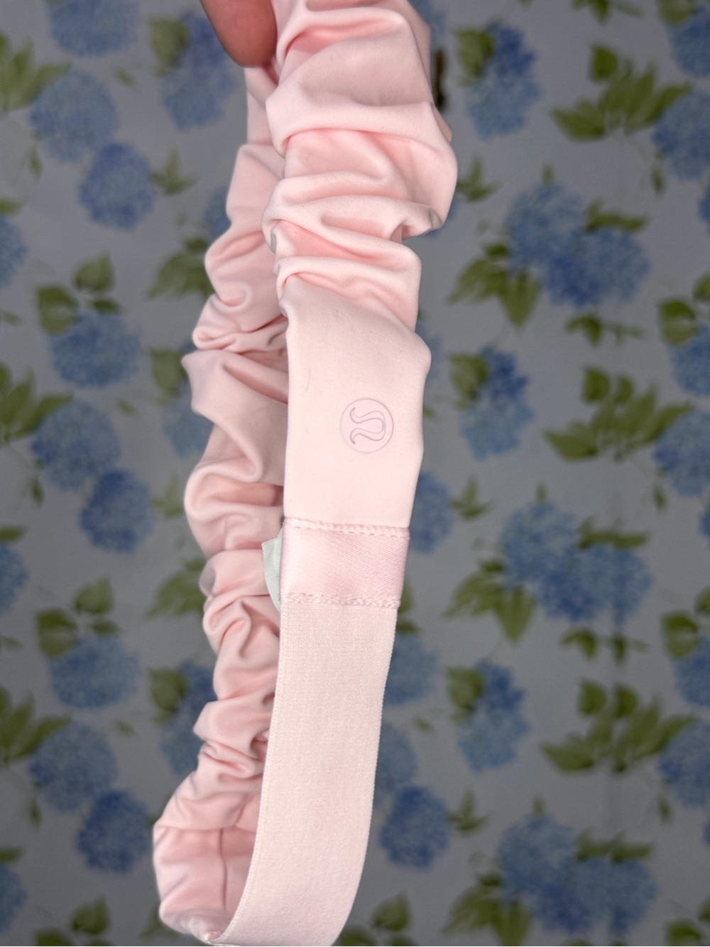 lululemon athletica Light Pink Scrunch Headband